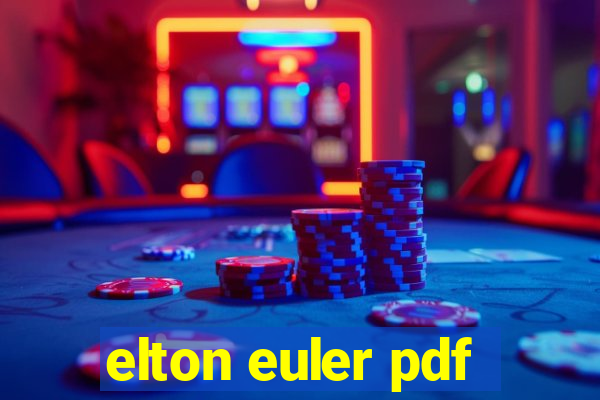 elton euler pdf